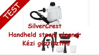 SilverCrest Handheld Steam Cleaner unboxing and test  SilverCrest Kézi Gőztisztító [upl. by Anahcra]