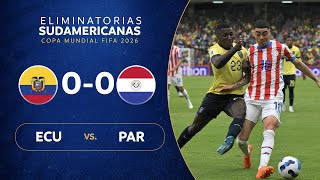 ECUADOR vs PARAGUAY 00  RESUMEN  ELIMINATORIAS SUDAMERICANAS  FECHA 9 [upl. by Scales158]