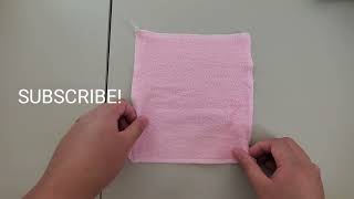 DIY EASY BABY WASHCLOTHS  How To Make Washcloths In 5 Minutes DIY SEWING CRAFTS [upl. by Aihsetan]