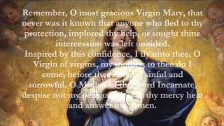 Catholic Prayers  Memorare English [upl. by Siekram761]