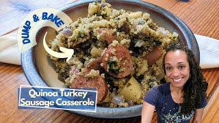 Healthy Easy Dinner Casserole for Family  Tasty DUMP amp BAKE Recipe  Quinoa Sausage Meal Idea [upl. by Romy92]