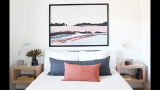 IKEA Bjorksta Canvas Style Frame  Oversized Art Tutorial [upl. by Khosrow206]