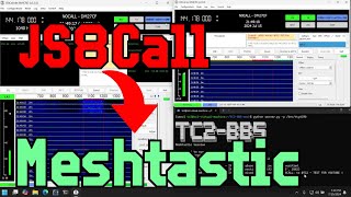 JS8Call  TC2 Meshtastic BBS [upl. by Ynttirb]