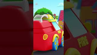 Wheels On the Firetruck shorts carcartoons nurseryrhymes kidssongs ytshorts reelviral [upl. by Dan]