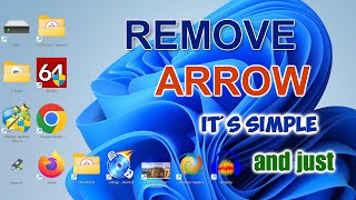 ✨How to Remove all Arrows from Desktop Shortcuts With one Click  Windows 11 \10 \81 [upl. by Osnofla617]