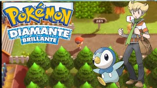 POKEMON DIAMANTE BRILLANTE HARDLOCKE  EP 2  COMBATE CON EL RIVAL [upl. by Owain]