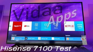 VIDAA Test  Hisense A7100 Smart TV [upl. by Rol]