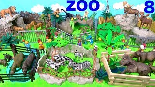 Wild Zoo Animal Toys For Kids  Learn Animal Names and Sounds  Learn Colors [upl. by Holsworth278]