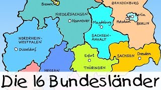 💡 Die 16 Bundesländer  Kinderlieder zum Lernen [upl. by Lardner462]