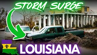 STORM SURGE Cocodrie Louisiana HURRICANE FRANCINE [upl. by Kendyl828]