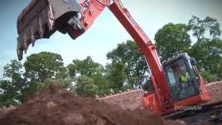 Doosan Excavator DX140LCR3 At Work  Doosan Equipment Europe [upl. by Latton]