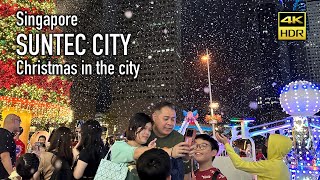 4K HDR Suntec City  Christmas in the City 2023 Singapore [upl. by Guendolen]