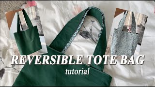 DIY reversible tote bag tutorial  conceptsbynikki [upl. by Naruq]