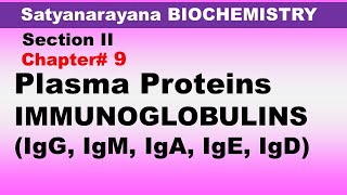 Chp9 Satyanarayana Biochemistry  IMMUNOGLOBULINS  Plasma Proteins  Biochemistry [upl. by Nart]