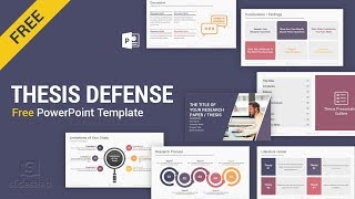 Master’s Thesis Defense Free PowerPoint Template Design  SlideSalad [upl. by Rusty943]