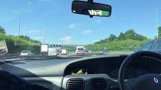 Driving on the M25 Motorway England U K [upl. by Cointon]