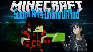 Minecraft Mod Showcase  Sword Arts Online UI [upl. by Hopfinger]