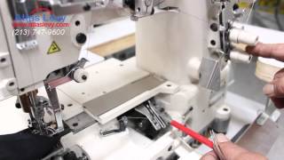 How to Thread coverstitch sewing Machine  Juki 7733 [upl. by Blackmore]