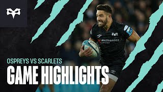 Match Day Highlights  Ospreys vs Scarlets 26 December 2022 [upl. by Arni79]