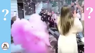 BEST REACTIONS TO BABY GENDER REVEAL 2017  UNIQUE IDEAS ANNOUNCEMENTS [upl. by Sucrad135]