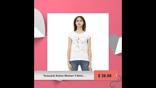 Buy Trussardi Action Women TShirts  White Brand Tshirts exclusively at guocalicom [upl. by Tristis]