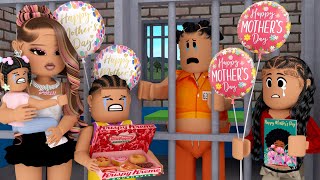 THE KIDS VISIT THEIR MOM IN JAIL FOR MOTHERS DAY DRAMA  Bloxbrg Family Roleplay [upl. by Anyd316]