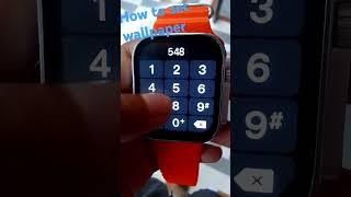 How to set wallpaper in smartwatch t800 ultra 2 [upl. by Aramad]