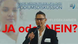 Pflegekammer JA oder NEIN Talkrunde im Rahmen der Fortbildungsserie quotInpudquot am UKHD [upl. by Di990]