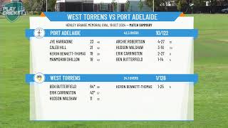 West Torrens v Port Adelaide [upl. by Ajroj687]