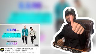 Pakistani reaction on MITRAZ  Junoon Official Music Video  Loop Beats Records [upl. by Alleris608]