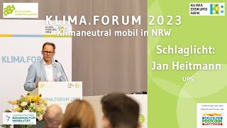 KLIMAFORUM 2023 Schlaglicht von Jan Heitmann UPS [upl. by Nottage]