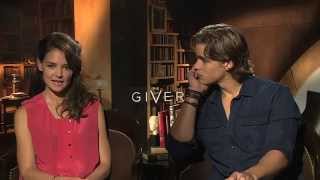 THE GIVER Interviews Jeff Bridges Katie Holmes Brenton Thwaites [upl. by Kano439]