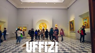 Uffizi Gallery Full Walkthrough 4K Virtual Tour Florence Italy [upl. by Newton]