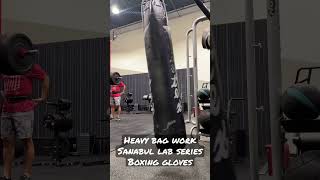 Heavy Bag Work With Sanabul Lab Series Boxing Gloves [upl. by Nigrom]