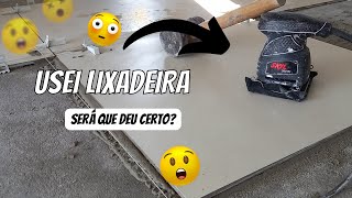 Como assentar piso com lixadeira orbital [upl. by Juni]