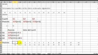 Cuartiles con su interpretación para datos no agrupados [upl. by Iaoh]