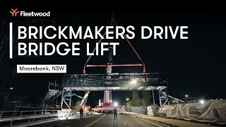 Fleetwood Urban  Access  Brickmakers Drive Bridge Lift Moorebank NSW [upl. by Anitnuahs]