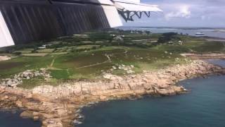 Landing at St Marys Airport Isles of Scilly in a De Havilland Twin Otter [upl. by Ysteb]