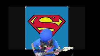 Superman Theme Guitar Cover by TheLongHairedWelder [upl. by Hannasus]