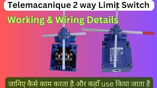 Telemecanique 2 way limit switch working and wiring limitswitch switch instrumentation [upl. by Sedda]