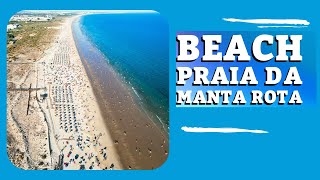 TOP BEACH PRAIA DA MANTA ROTA  BEACHES ALGARVE PORTUGAL [upl. by Nnov34]