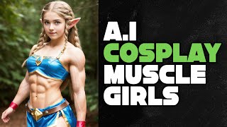 Ai Muscle Girl  Cosplay 1  These girls dont exist [upl. by Odnaloy]