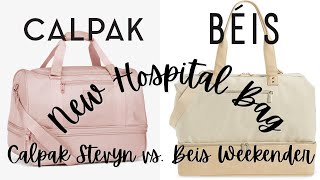 Calpak Stevyn Duffle vs Beis Weekender  Choosing a Hospital Bag  First Time Mom [upl. by Cassandry]