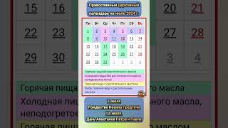 Церковный календарь православных праздников в июле 2024 г  Петра и Павла Рождество Иоанна Предтечи [upl. by Atinit]