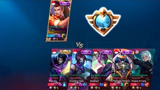 TOP GLOBAL CHOU VS 5 SUPREME PLAYER  WHO WIN  MLBB [upl. by Nuahsyar]