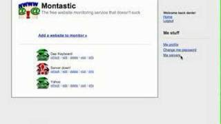 Montastic demo how to monitor a website [upl. by Enaz488]