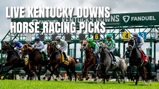 Live Kentucky Downs Horse Racing Picks [upl. by Honna]