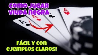 Viuda negra con cartas  como jugar viuda fácilmente  como jugar viuda con cartas  juego de cartas [upl. by Ariamat]