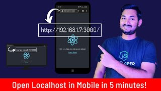 How to open localhost in your mobile [upl. by Notyrb]