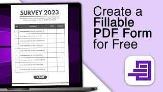 How To Create A Fillable PDF Form For Free [upl. by Bonneau479]